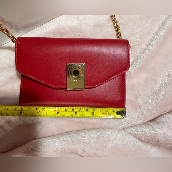 Celine Leather Wallet Crossbody Red Iphone holder - Picture 12 of 15